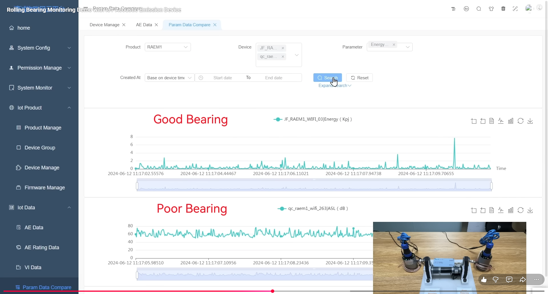Rotating Machinery Condition Monitoring with Acoustic Emission